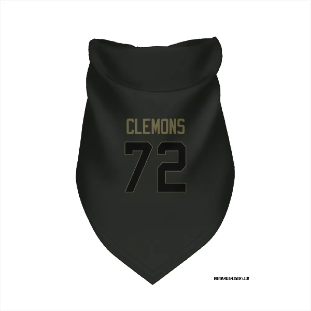 Indianapolis Colts Micheal Clemons Black Service Pet Bandana for Dog & Cat