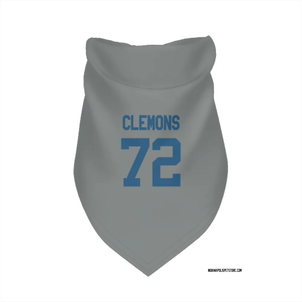 Indianapolis Colts Micheal Clemons Gray Pet Bandana for Dog & Cat