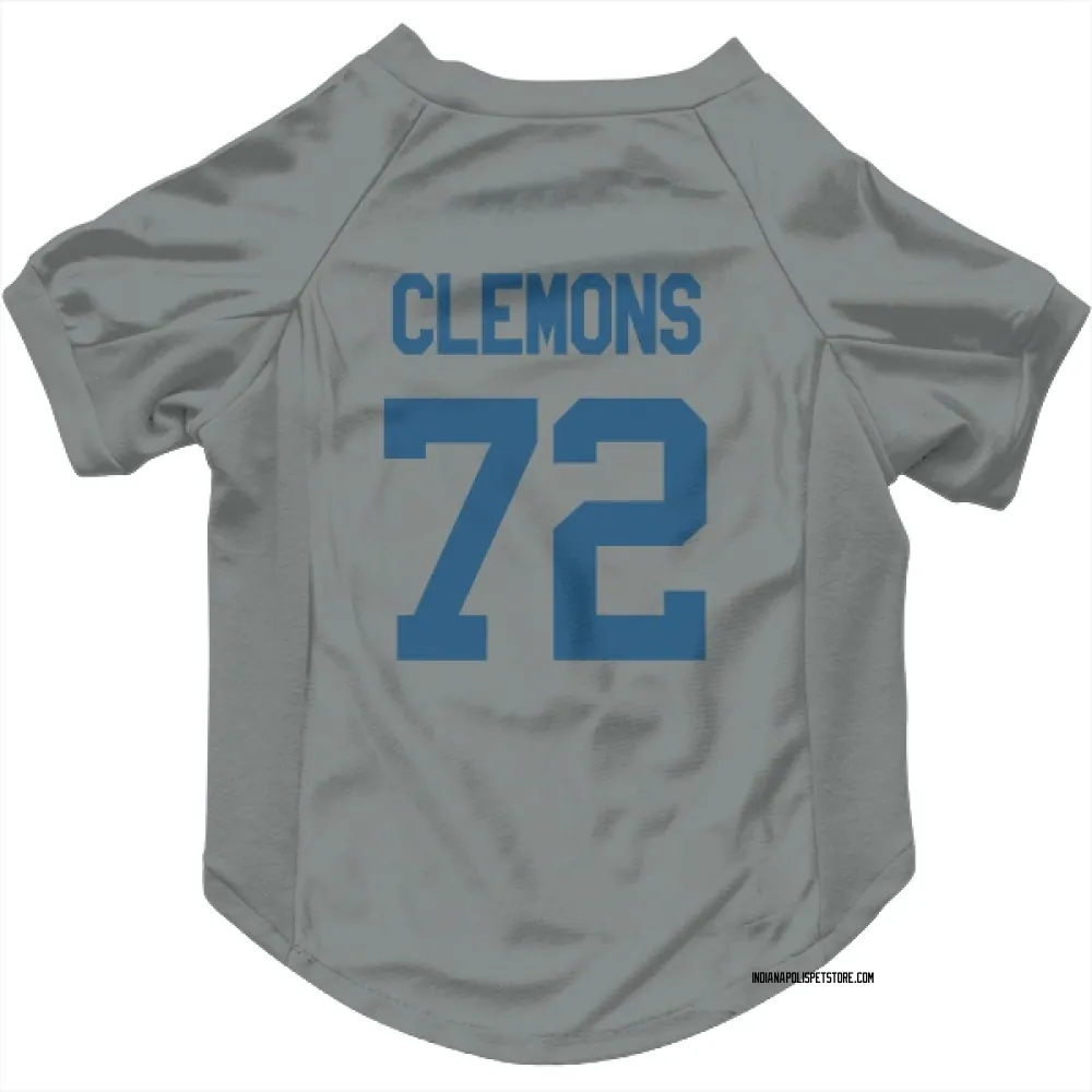 Indianapolis Colts Micheal Clemons Gray Pet Jersey for Dog & Cat