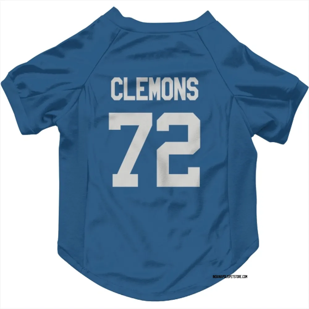 Indianapolis Colts Micheal Clemons Royal Pet Jersey for Dog & Cat