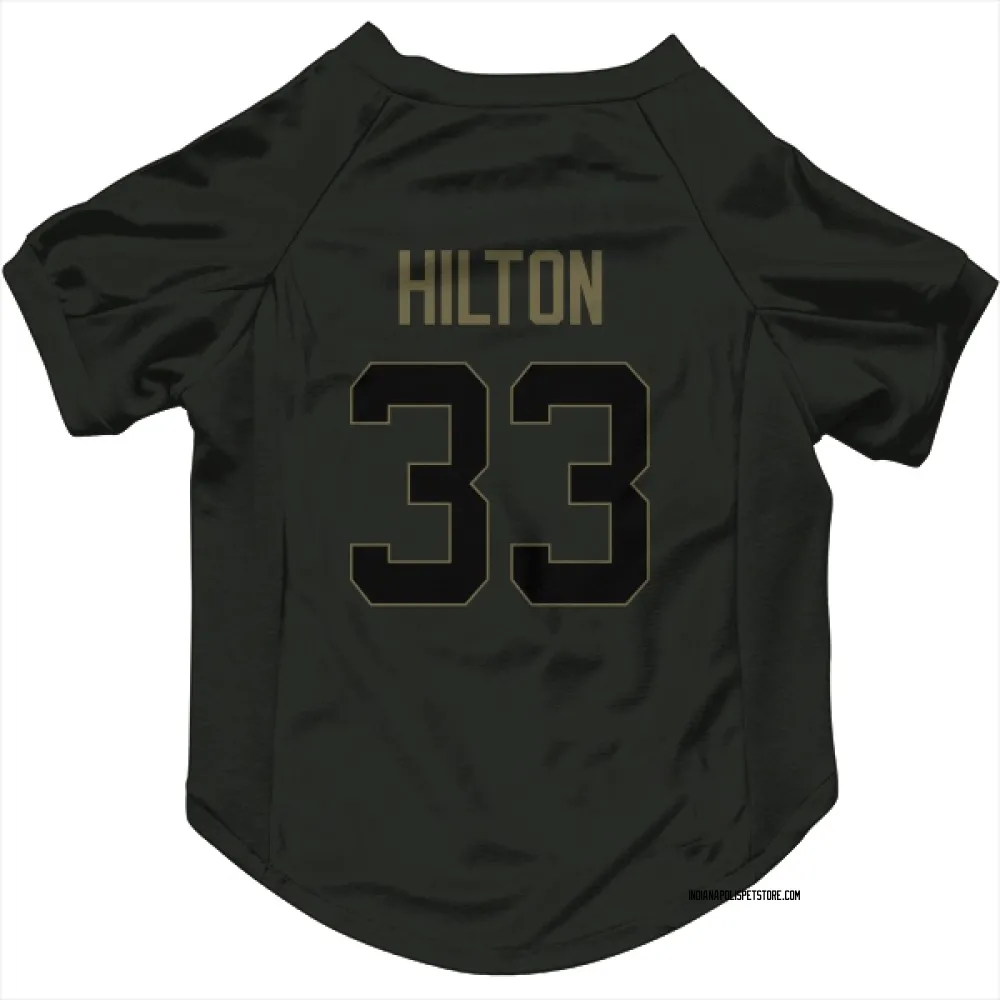 Indianapolis Colts Mike Hilton Black Service Pet Jersey for Dog & Cat