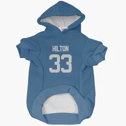 Indianapolis Colts Mike Hilton Royal Pet Hoodie for Dog & Cat