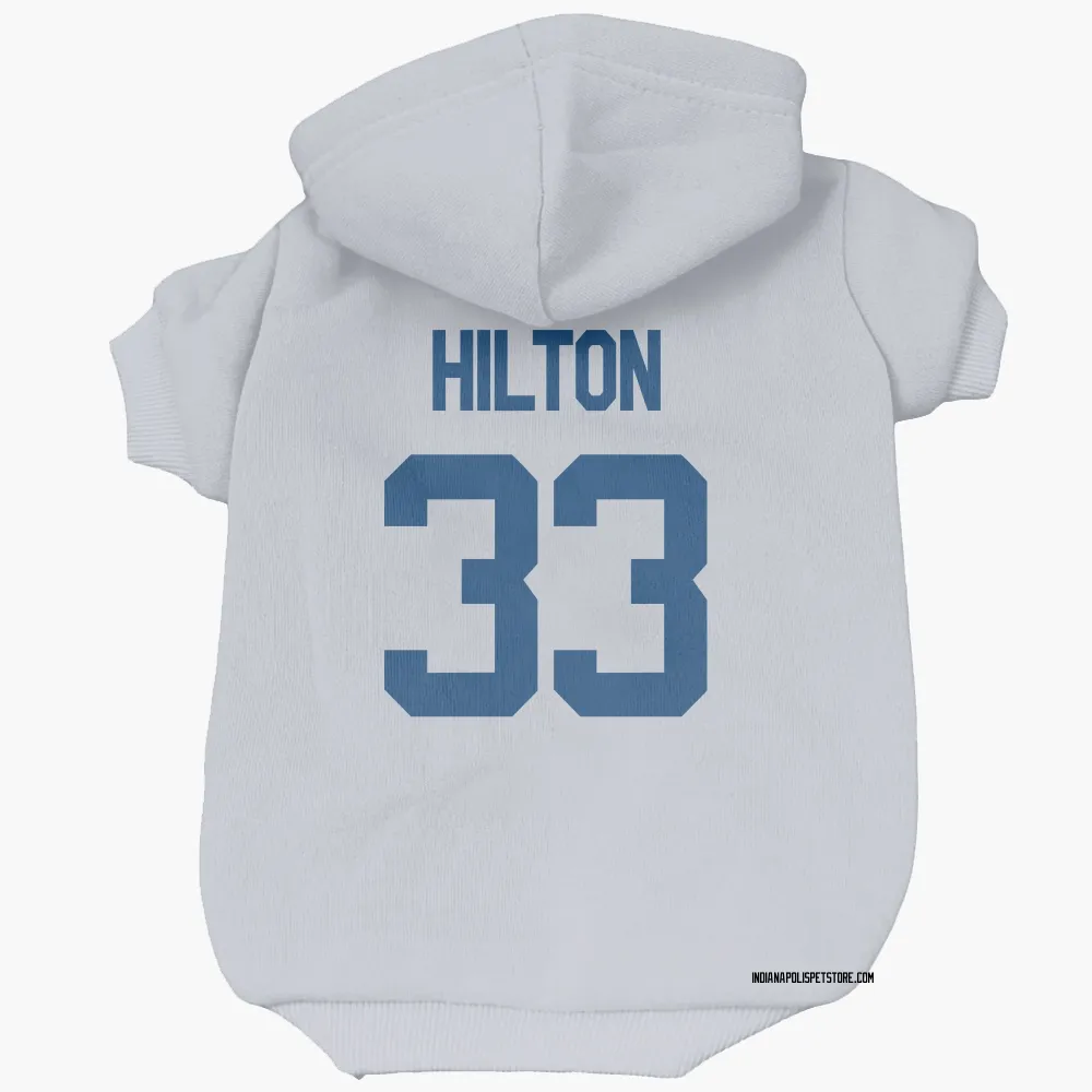 Indianapolis Colts Mike Hilton White Pet Hoodie for Dog & Cat