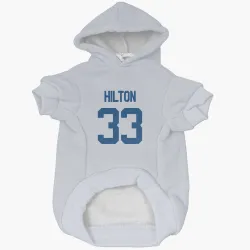 Indianapolis Colts Mike Hilton White Pet Hoodie for Dog & Cat