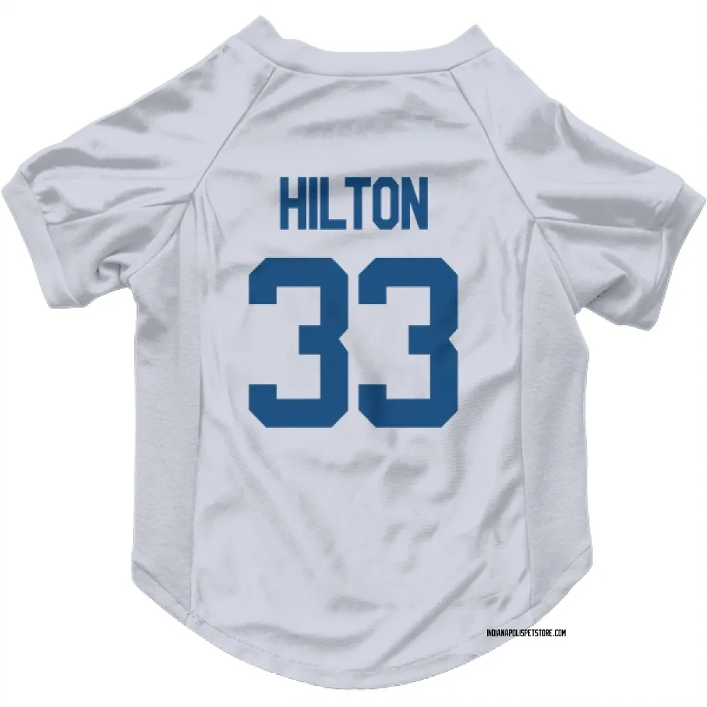 Indianapolis Colts Mike Hilton White Pet Jersey for Dog & Cat
