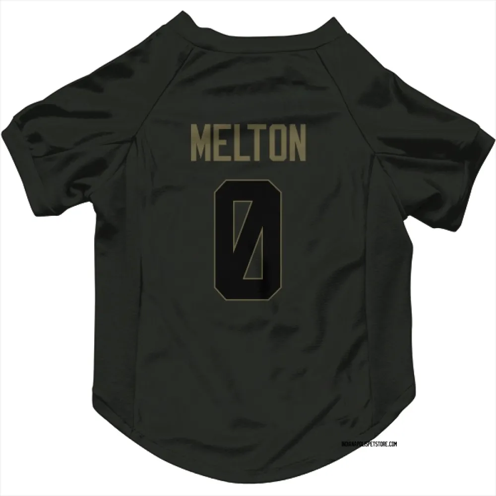 Indianapolis Colts Mitchell Melton Black Service Pet Jersey for Dog & Cat