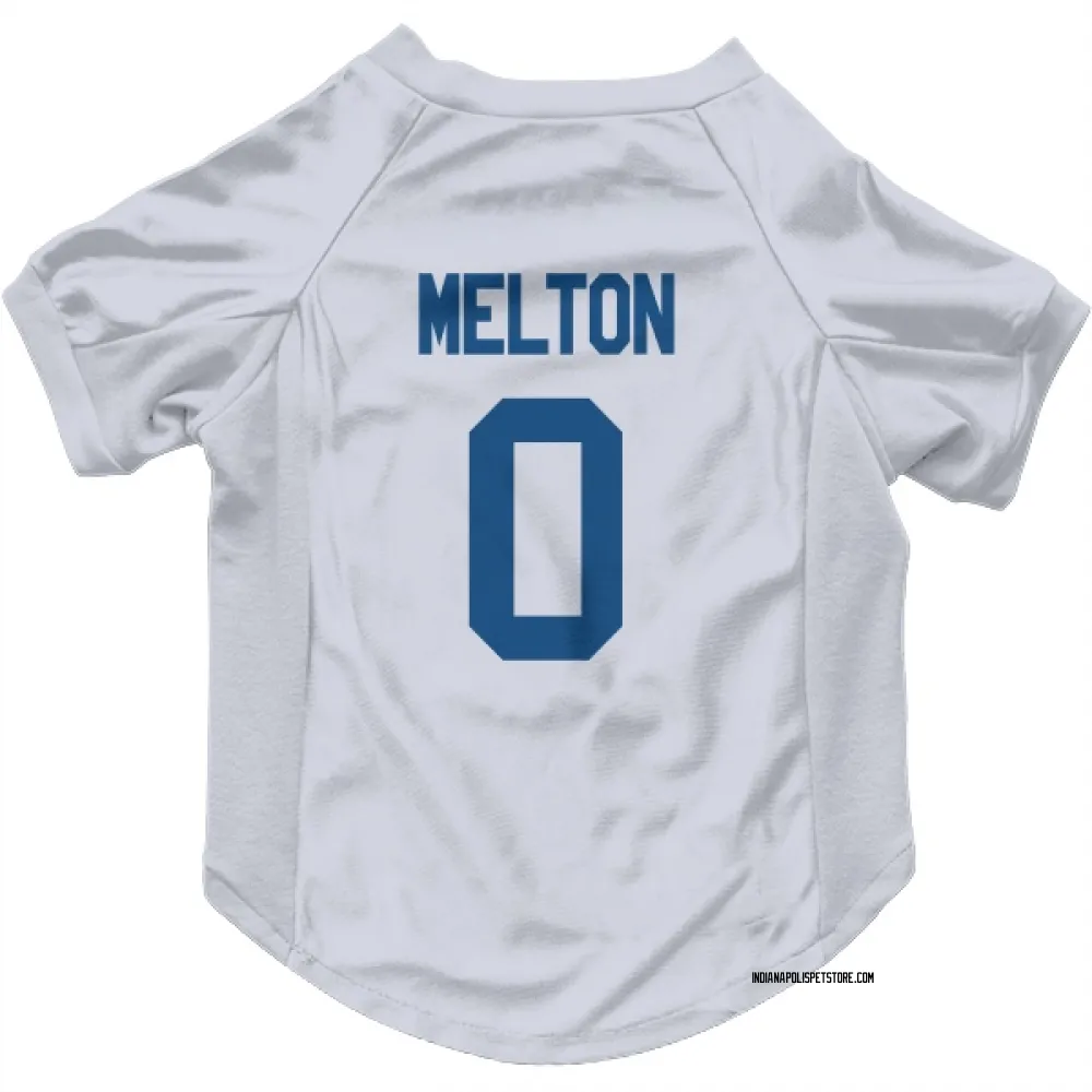 Indianapolis Colts Mitchell Melton White Pet Jersey for Dog & Cat