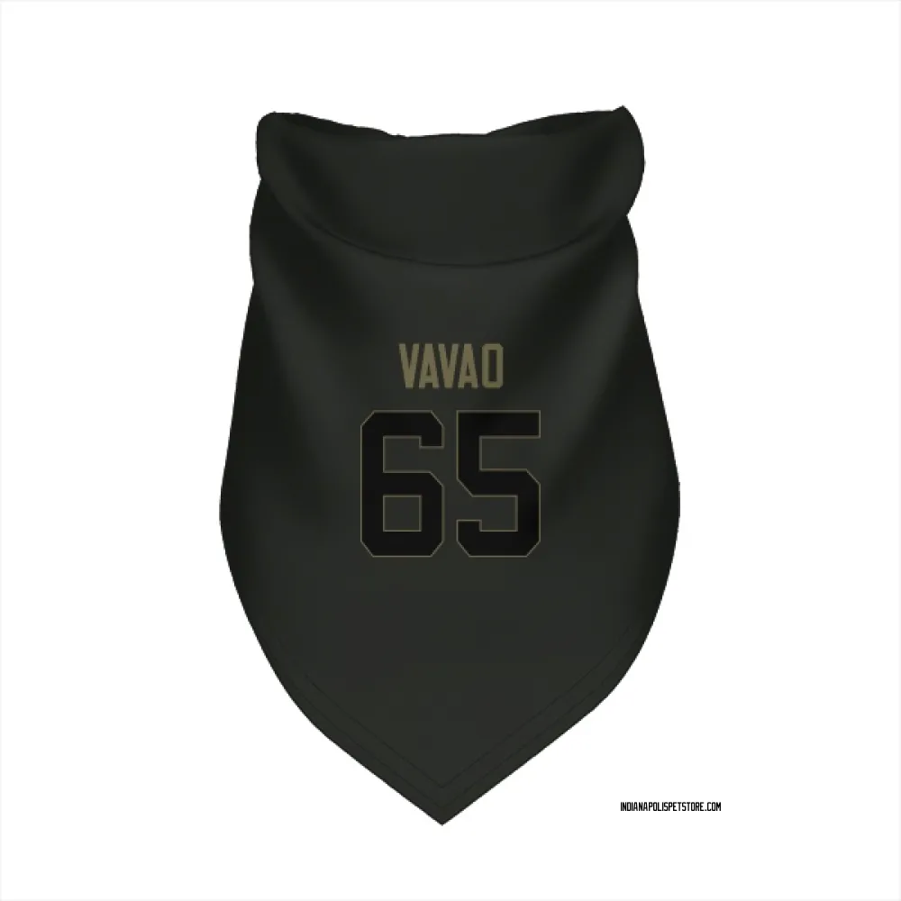 Indianapolis Colts Mose Vavao Black Service Pet Bandana for Dog & Cat