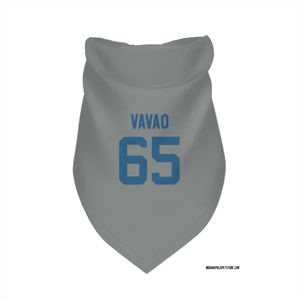 Indianapolis Colts Mose Vavao Gray Pet Bandana for Dog & Cat