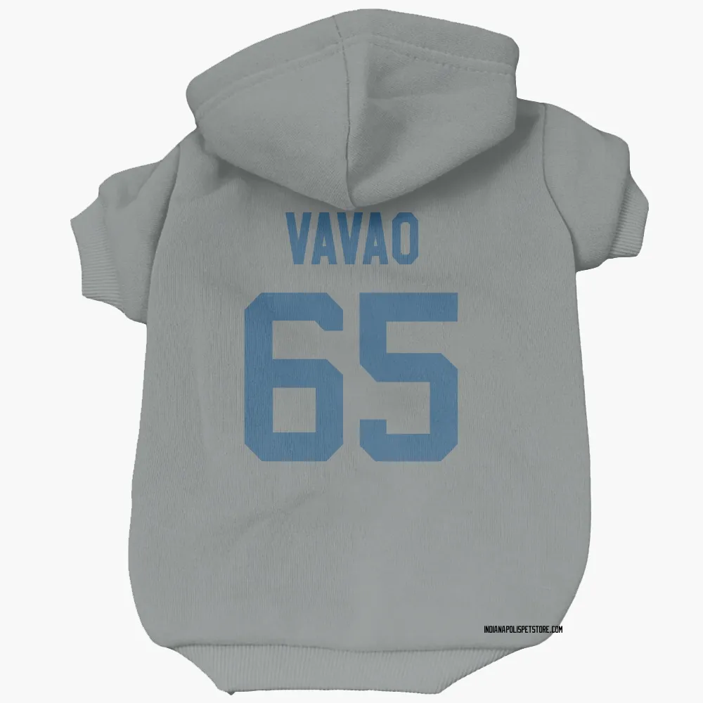 Indianapolis Colts Mose Vavao Gray Pet Hoodie for Dog & Cat