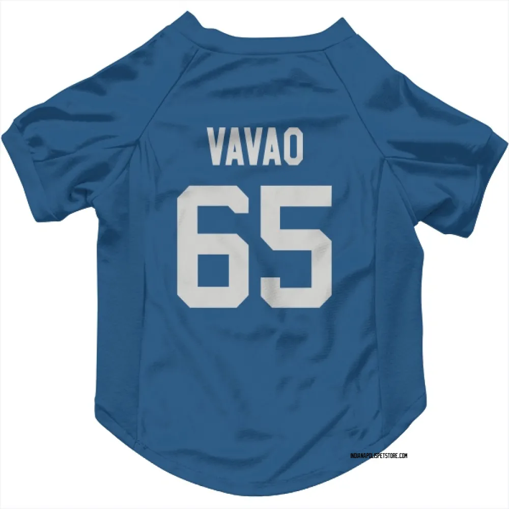 Indianapolis Colts Mose Vavao Royal Pet Jersey for Dog & Cat