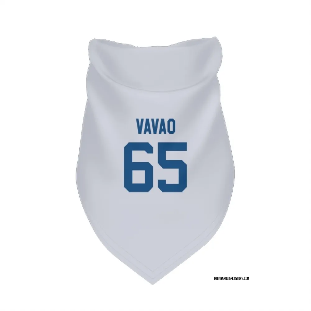 Indianapolis Colts Mose Vavao White Pet Bandana for Dog & Cat