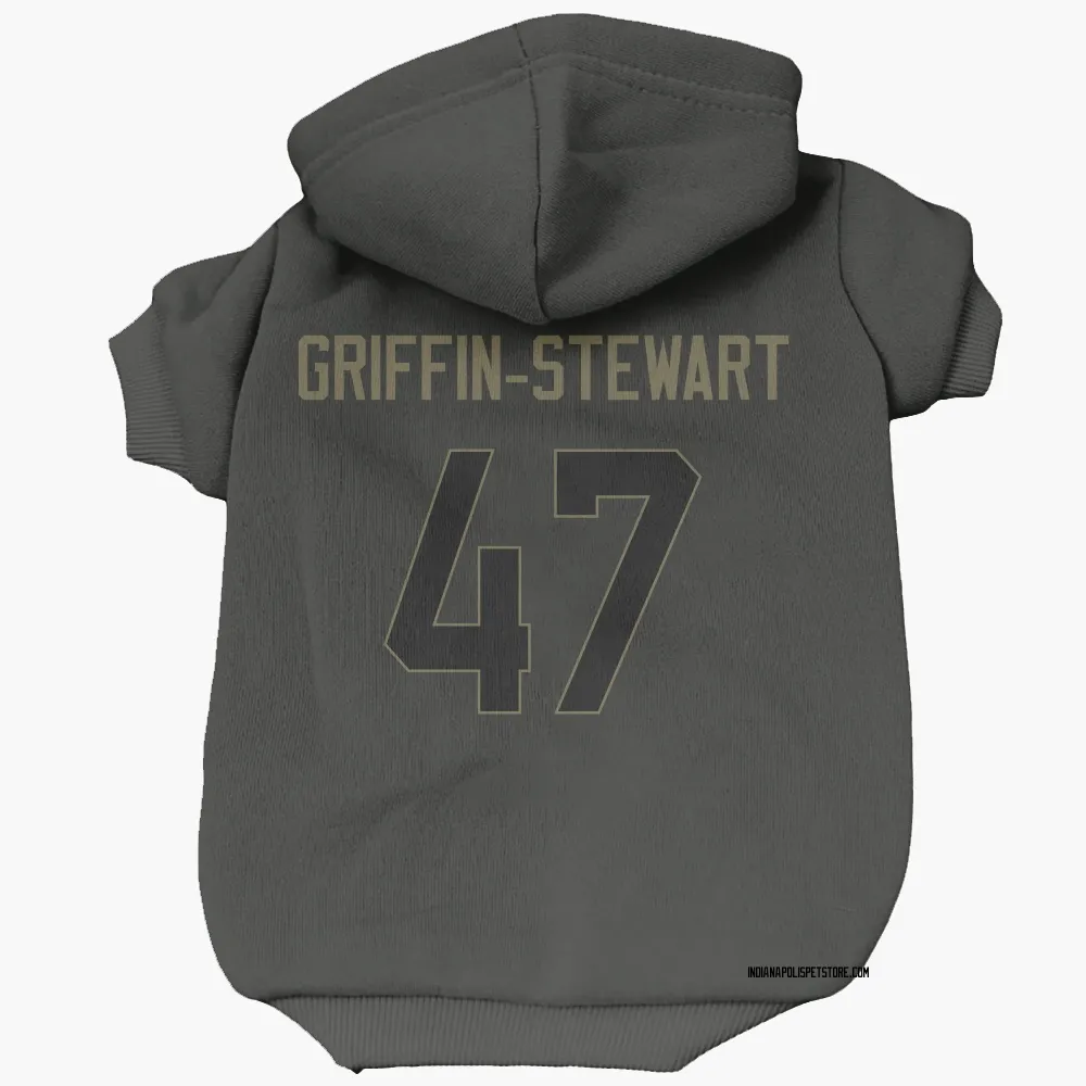 Indianapolis Colts Nakia Griffin-Stewart Black Service Pet Hoodie for Dog & Cat