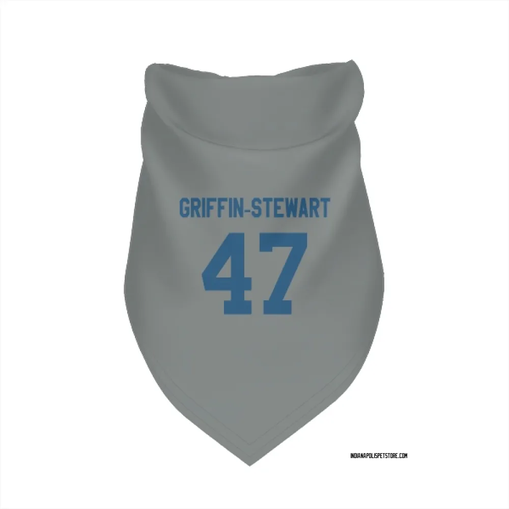 Indianapolis Colts Nakia Griffin-Stewart Gray Pet Bandana for Dog & Cat