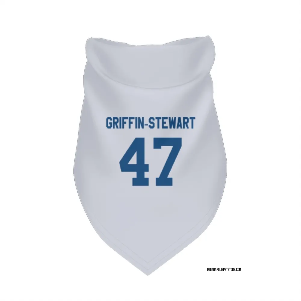 Indianapolis Colts Nakia Griffin-Stewart White Pet Bandana for Dog & Cat