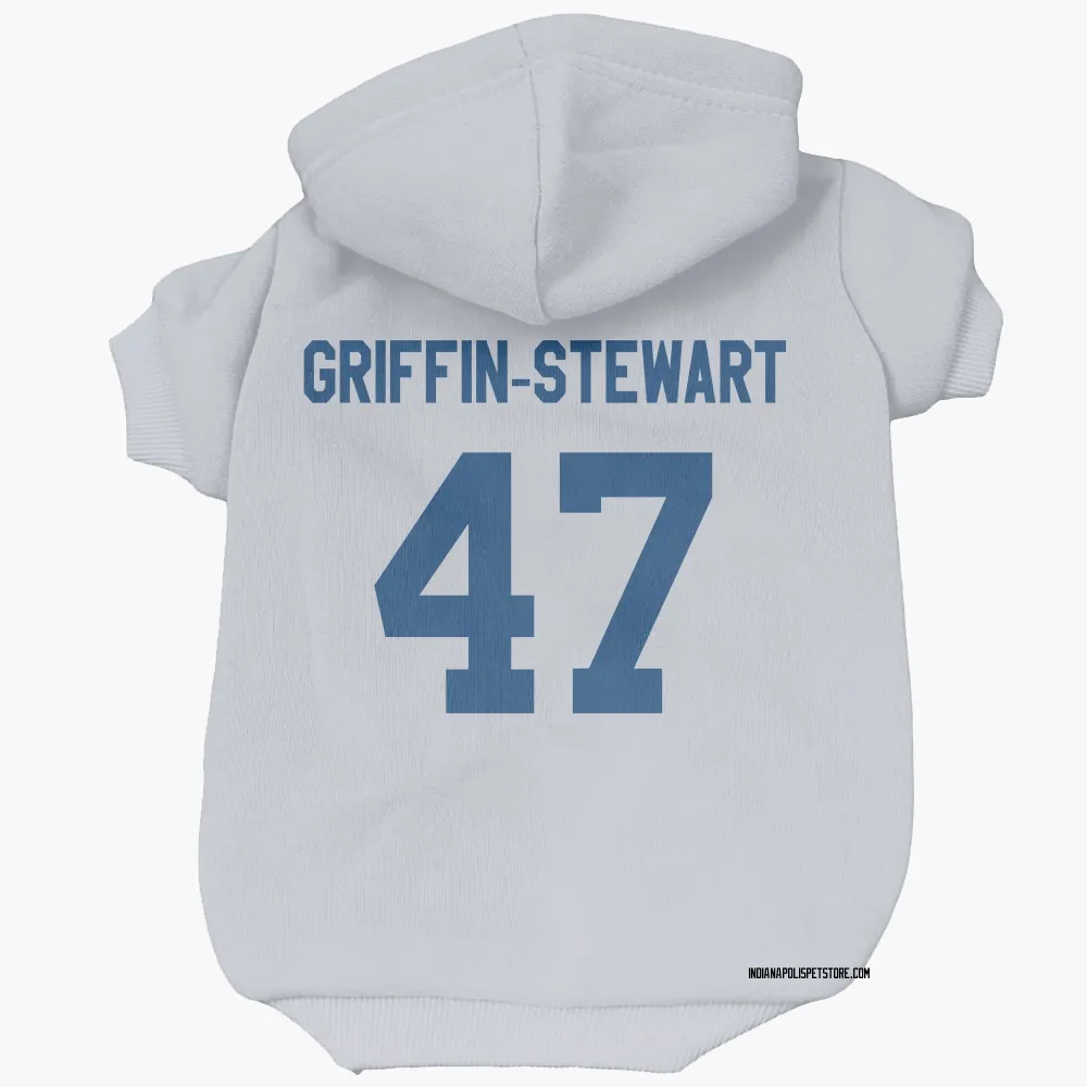 Indianapolis Colts Nakia Griffin-Stewart White Pet Hoodie for Dog & Cat