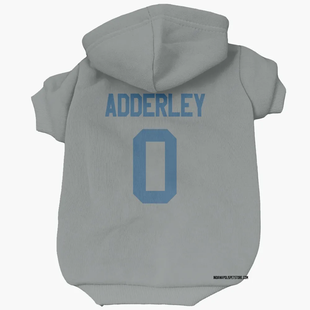 Indianapolis Colts Nasir Adderley Gray Pet Hoodie for Dog & Cat