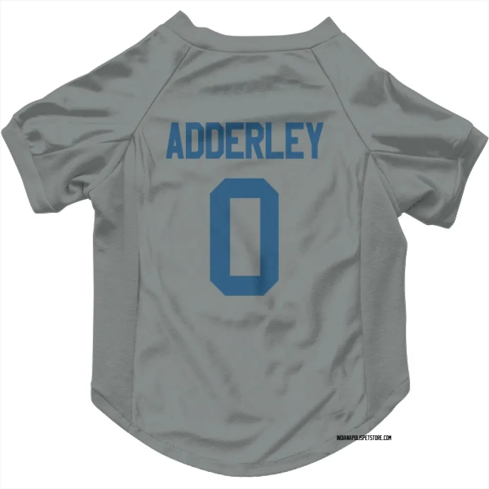 Indianapolis Colts Nasir Adderley Gray Pet Jersey for Dog & Cat