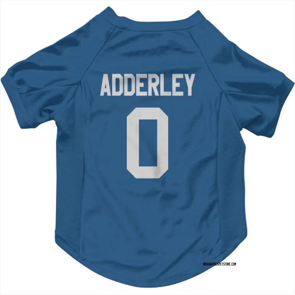 Indianapolis Colts Nasir Adderley Royal Pet Jersey for Dog & Cat