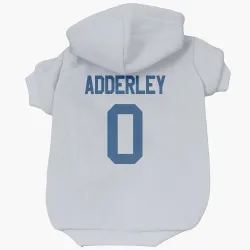 Indianapolis Colts Nasir Adderley White Pet Hoodie for Dog & Cat