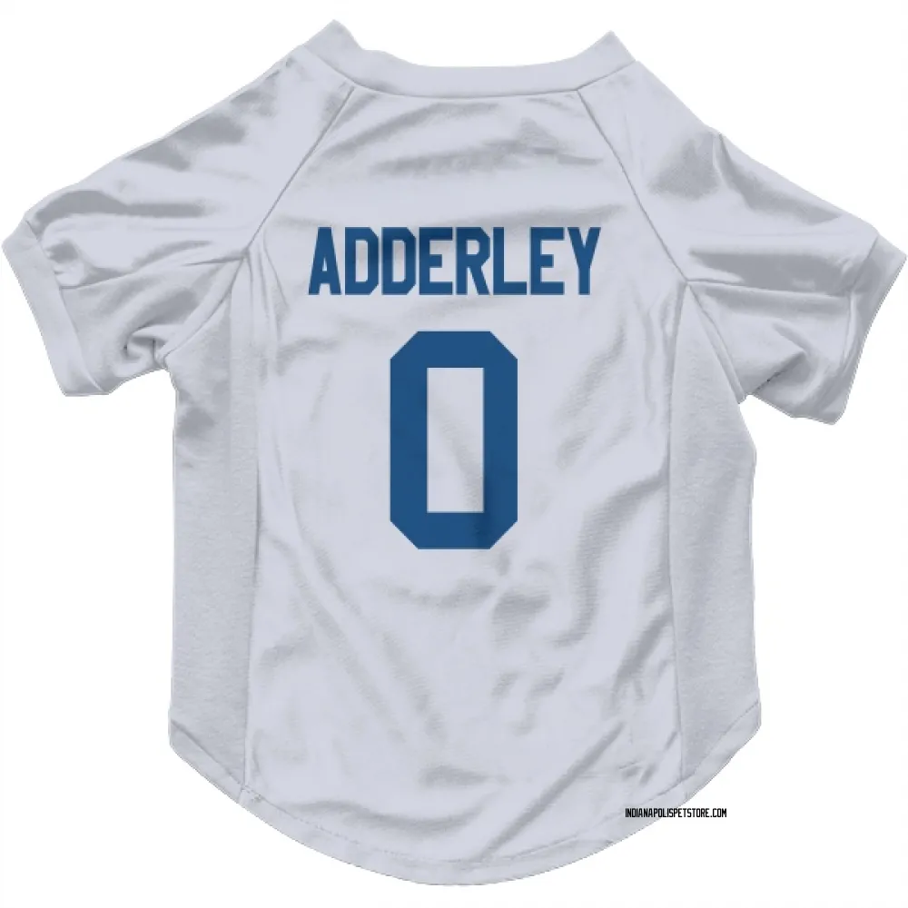 Indianapolis Colts Nasir Adderley White Pet Jersey for Dog & Cat