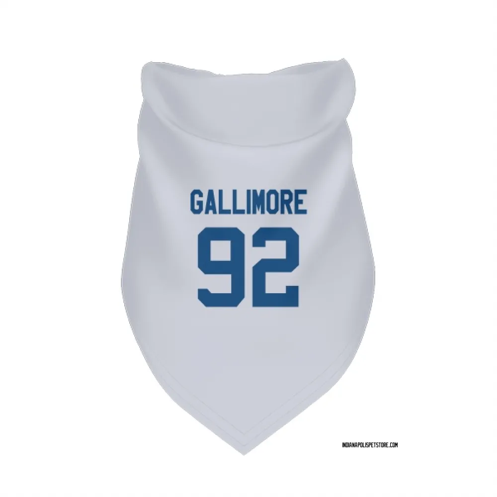 Indianapolis Colts Neville Gallimore White Pet Bandana for Dog & Cat