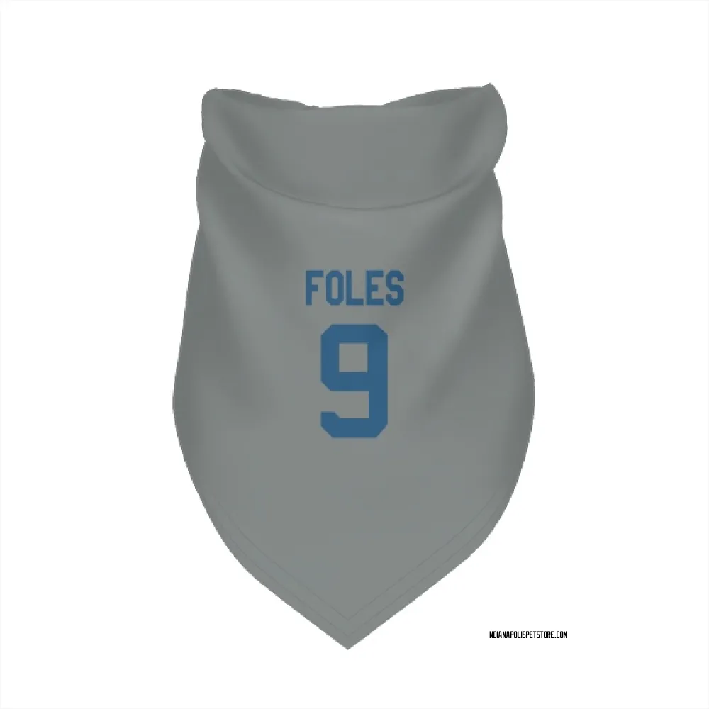 Indianapolis Colts Nick Foles Gray Pet Bandana for Dog & Cat