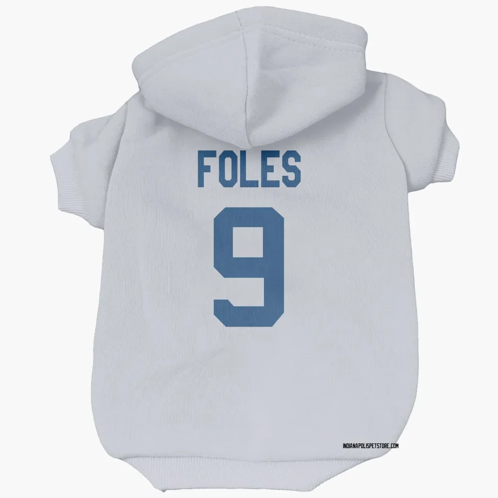 Indianapolis Colts Nick Foles White Pet Hoodie for Dog & Cat
