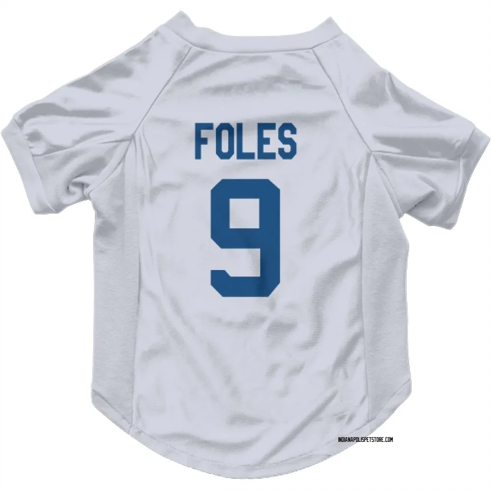 Indianapolis Colts Nick Foles White Pet Jersey for Dog & Cat