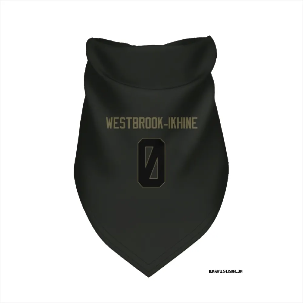 Indianapolis Colts Nick Westbrook-Ikhine Black Service Pet Bandana for Dog & Cat