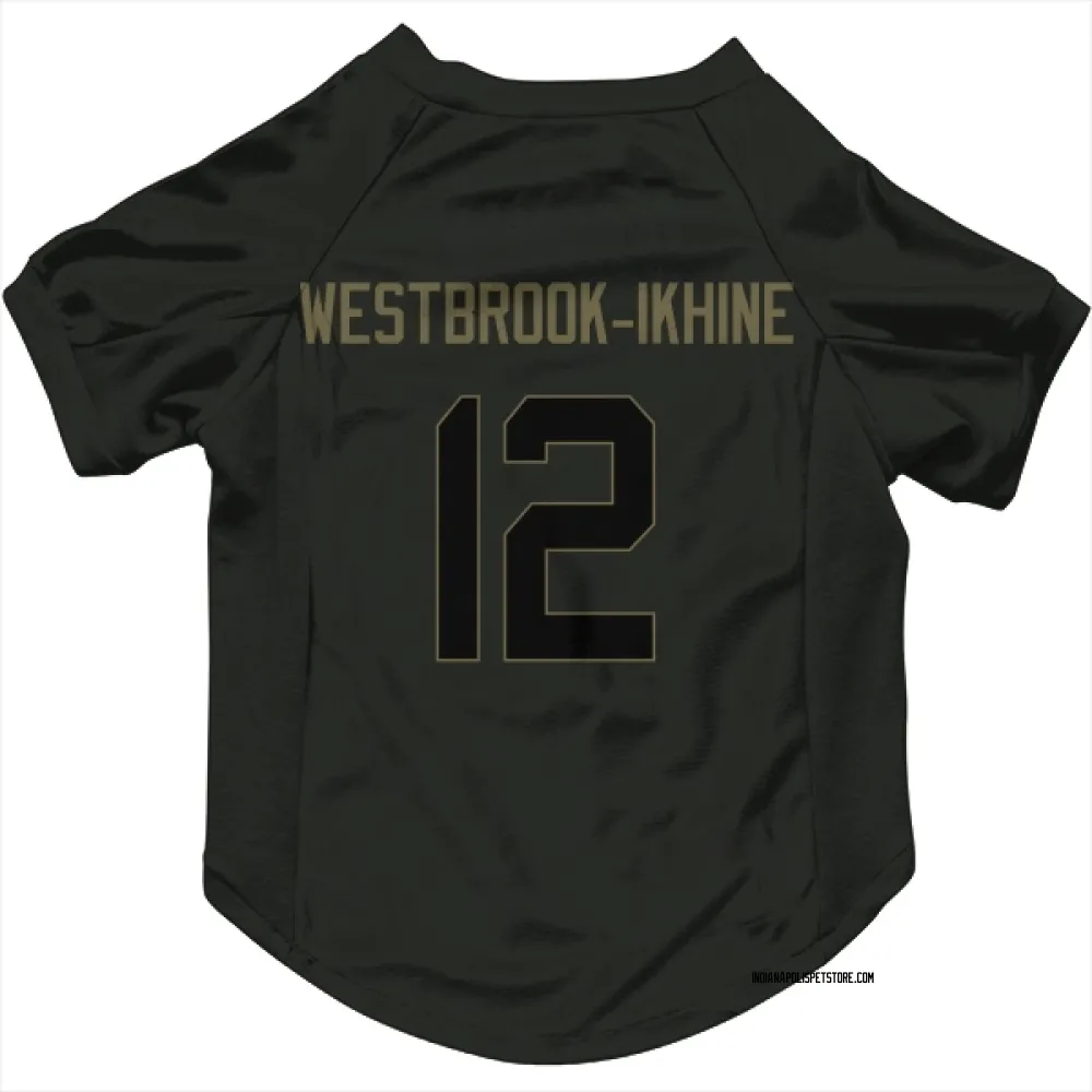 Indianapolis Colts Nick Westbrook-Ikhine Black Service Pet Jersey for Dog & Cat