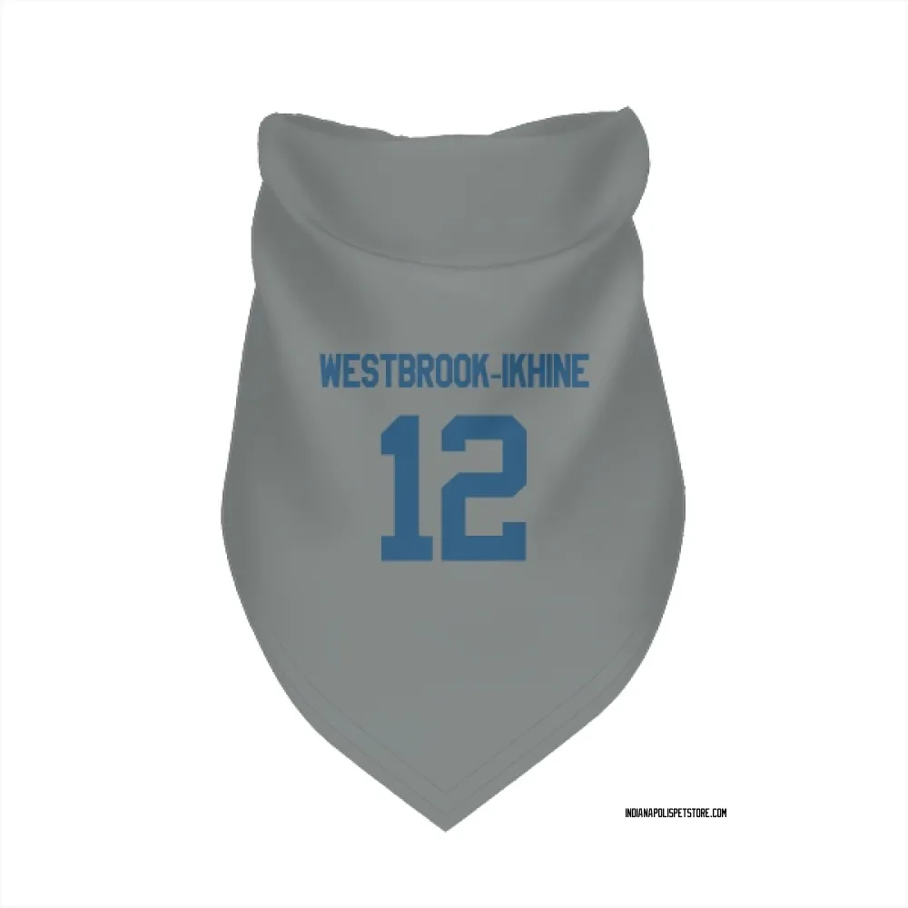 Indianapolis Colts Nick Westbrook-Ikhine Gray Pet Bandana for Dog & Cat