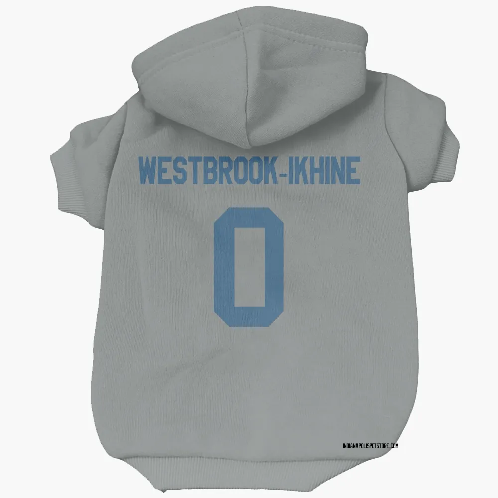 Indianapolis Colts Nick Westbrook-Ikhine Gray Pet Hoodie for Dog & Cat