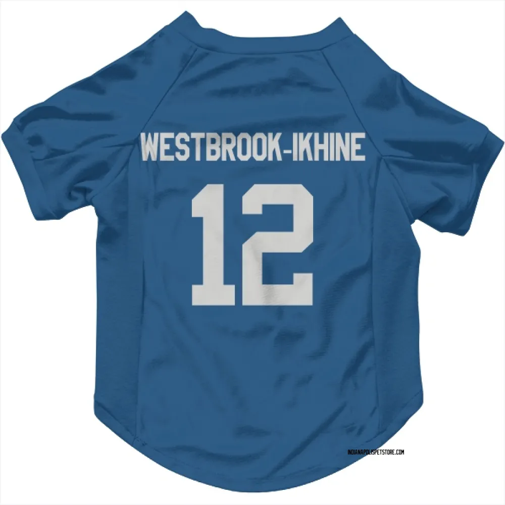 Indianapolis Colts Nick Westbrook-Ikhine Royal Pet Jersey for Dog & Cat