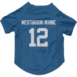 Indianapolis Colts Nick Westbrook-Ikhine Royal Pet Jersey for Dog & Cat