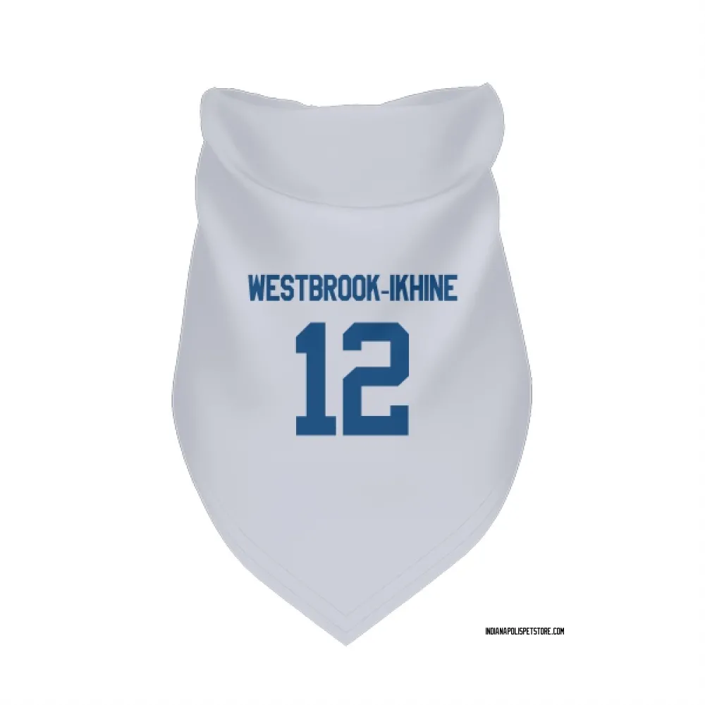 Indianapolis Colts Nick Westbrook-Ikhine White Pet Bandana for Dog & Cat