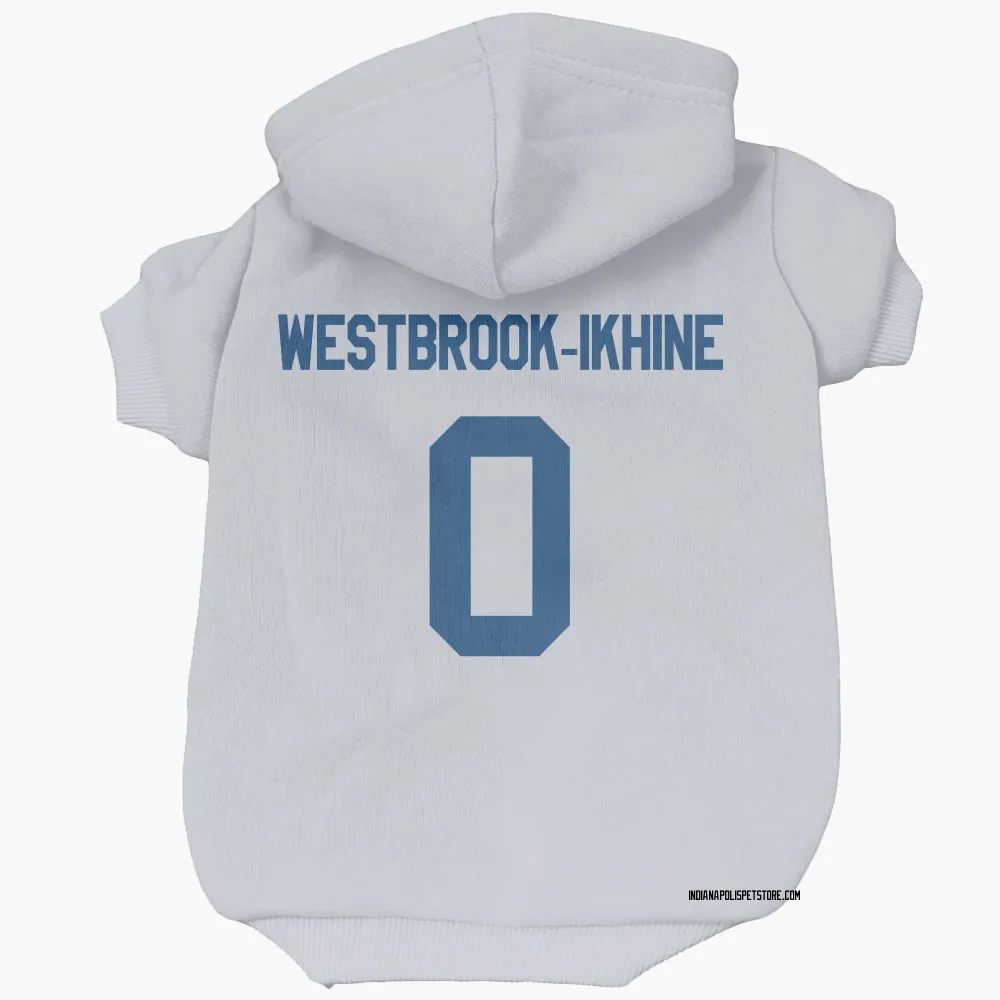Indianapolis Colts Nick Westbrook-Ikhine White Pet Hoodie for Dog & Cat
