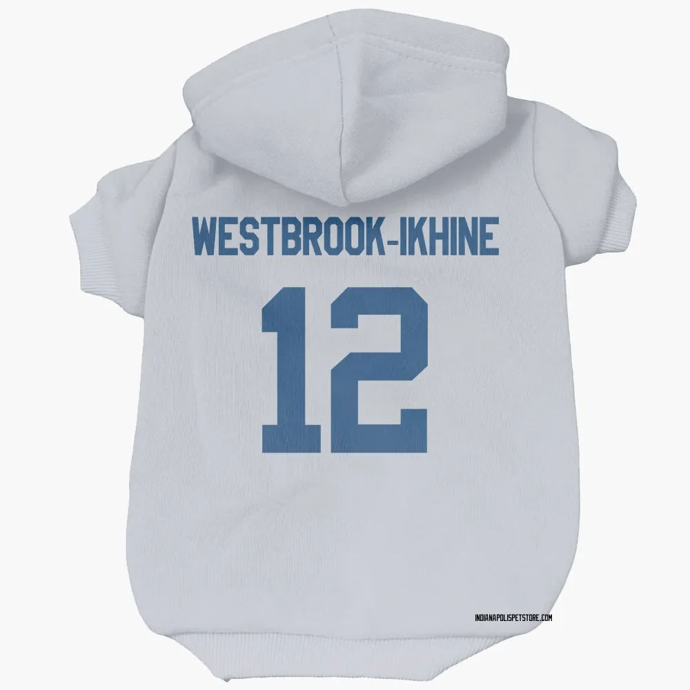 Indianapolis Colts Nick Westbrook-Ikhine White Pet Hoodie for Dog & Cat