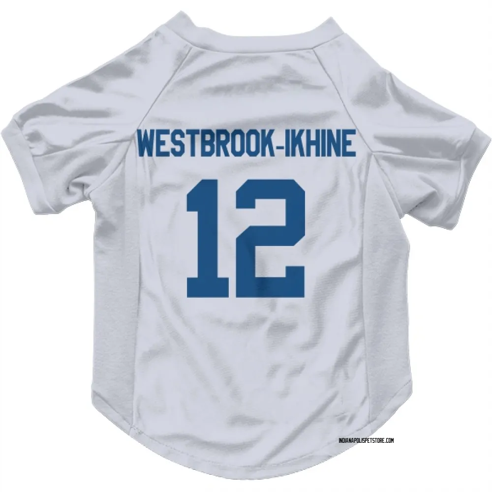 Indianapolis Colts Nick Westbrook-Ikhine White Pet Jersey for Dog & Cat