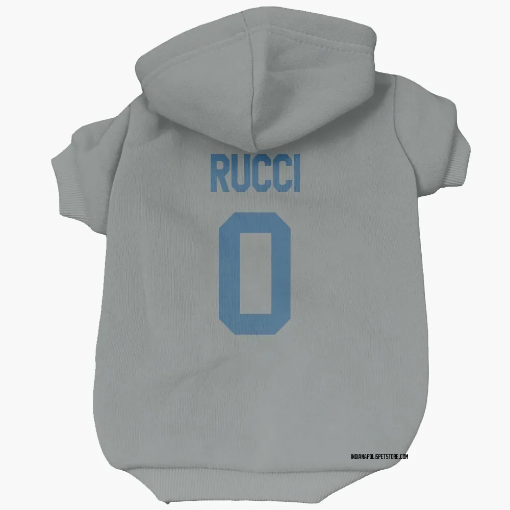 Indianapolis Colts Nolan Rucci Gray Pet Hoodie for Dog & Cat