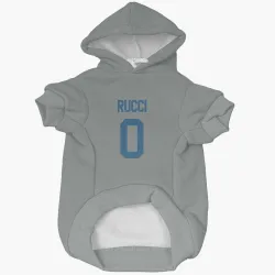 Indianapolis Colts Nolan Rucci Gray Pet Hoodie for Dog & Cat