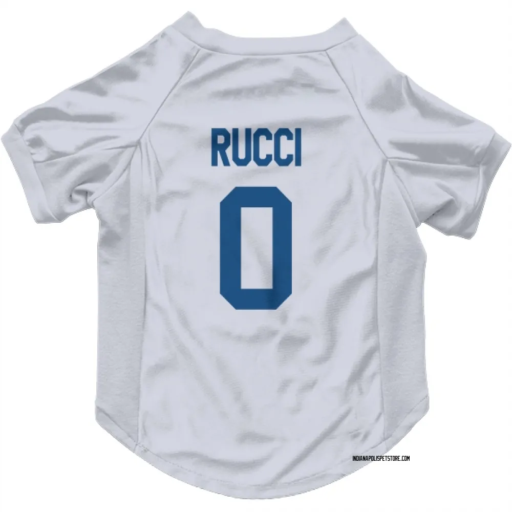 Indianapolis Colts Nolan Rucci White Pet Jersey for Dog & Cat