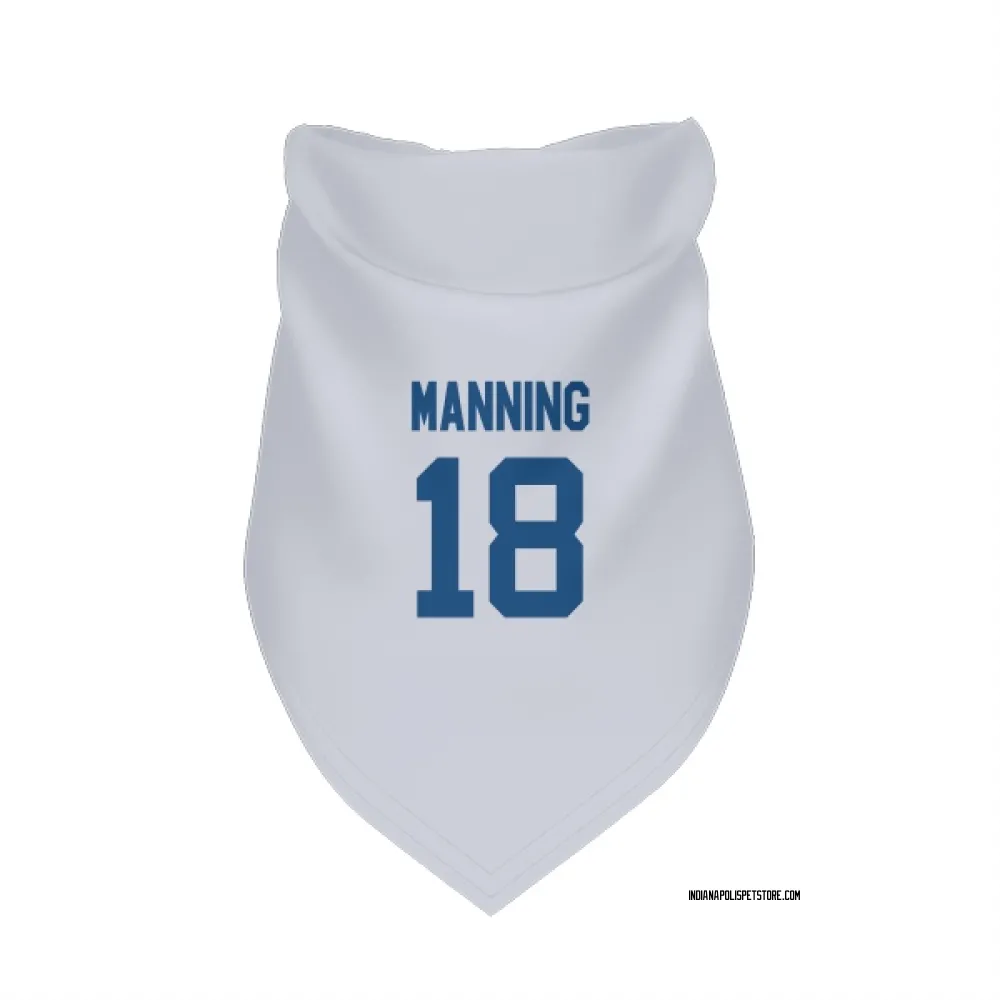 Indianapolis Colts Peyton Manning White Pet Bandana for Dog & Cat