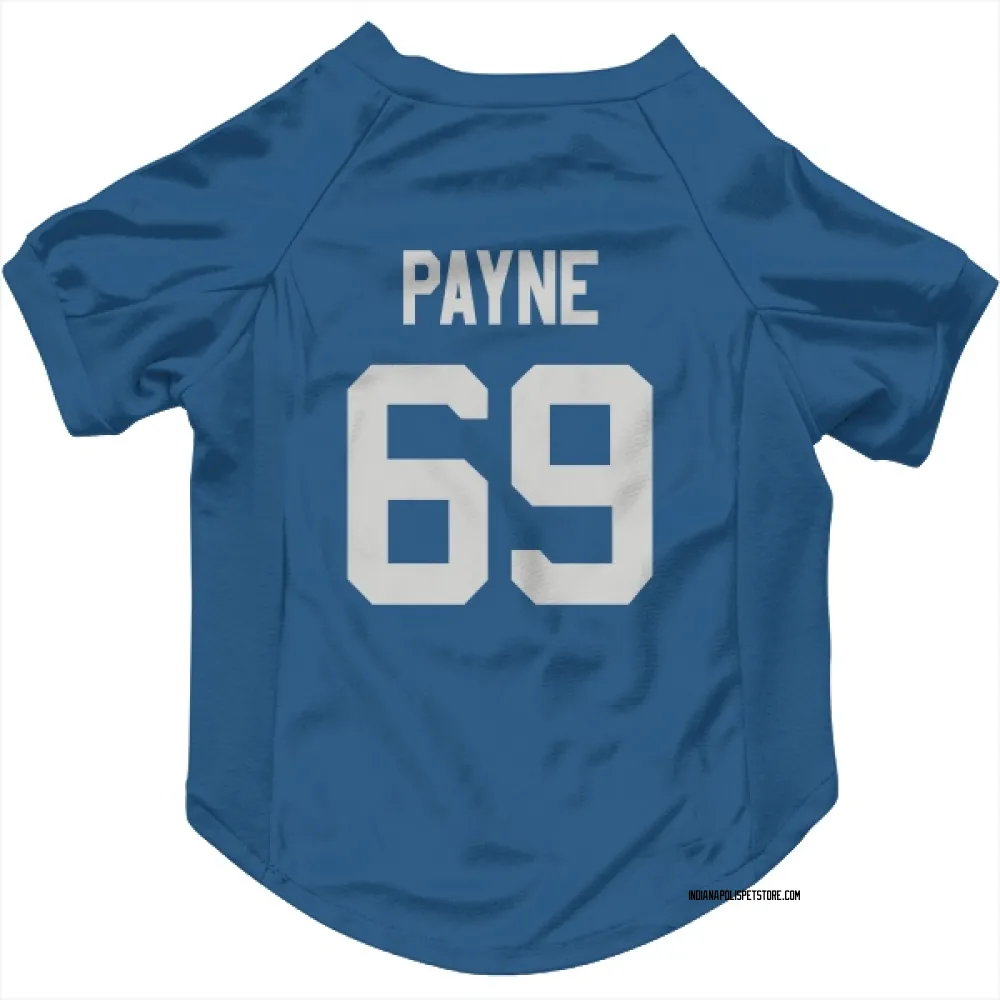 Indianapolis Colts Pheldarius Payne Royal Pet Jersey for Dog & Cat