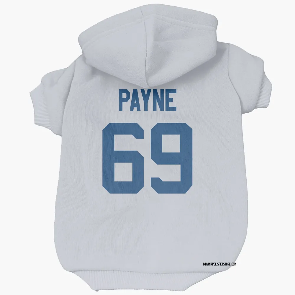 Indianapolis Colts Pheldarius Payne White Pet Hoodie for Dog & Cat