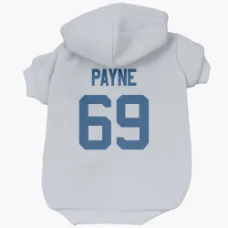 Indianapolis Colts Pheldarius Payne White Pet Hoodie for Dog & Cat
