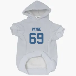Indianapolis Colts Pheldarius Payne White Pet Hoodie for Dog & Cat