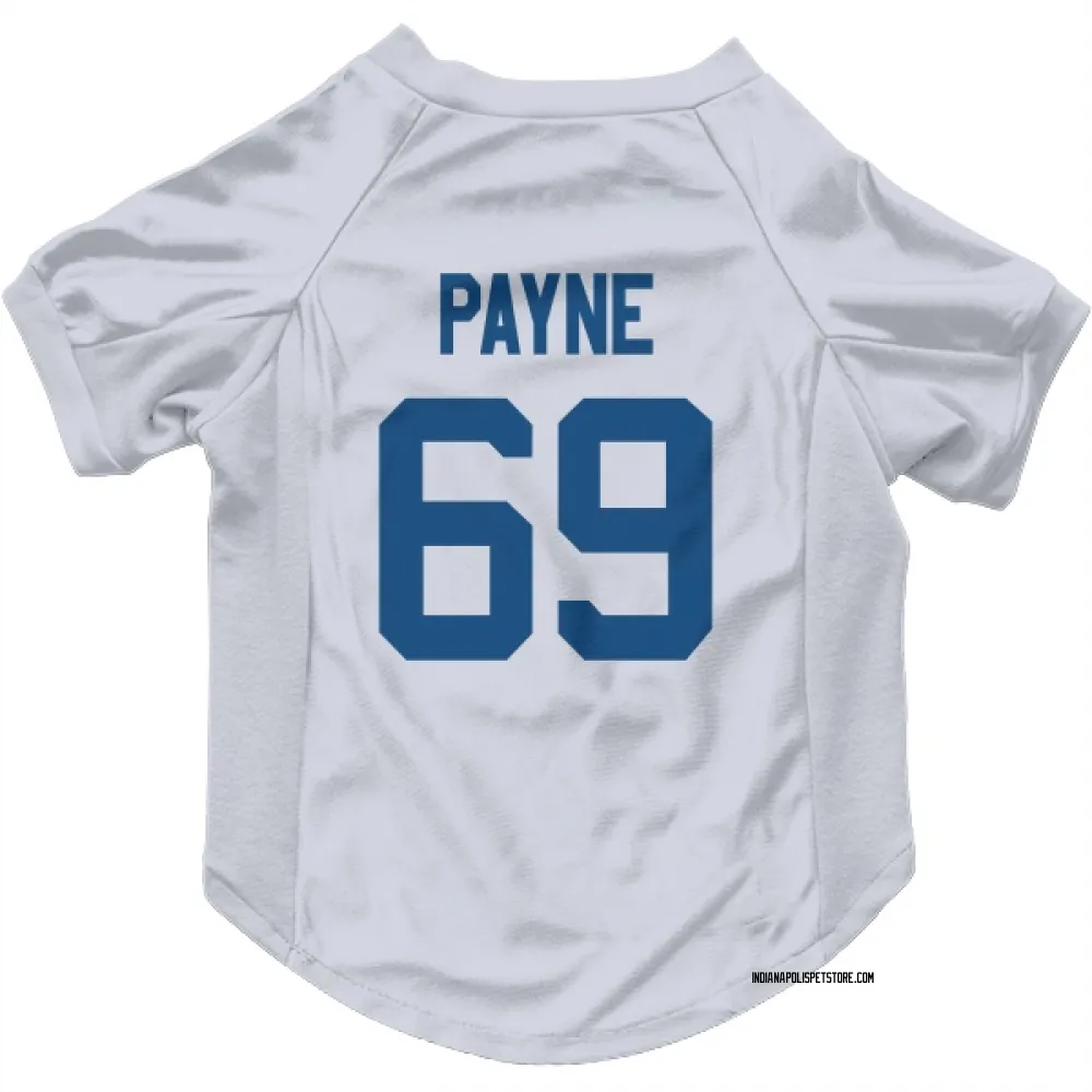 Indianapolis Colts Pheldarius Payne White Pet Jersey for Dog & Cat