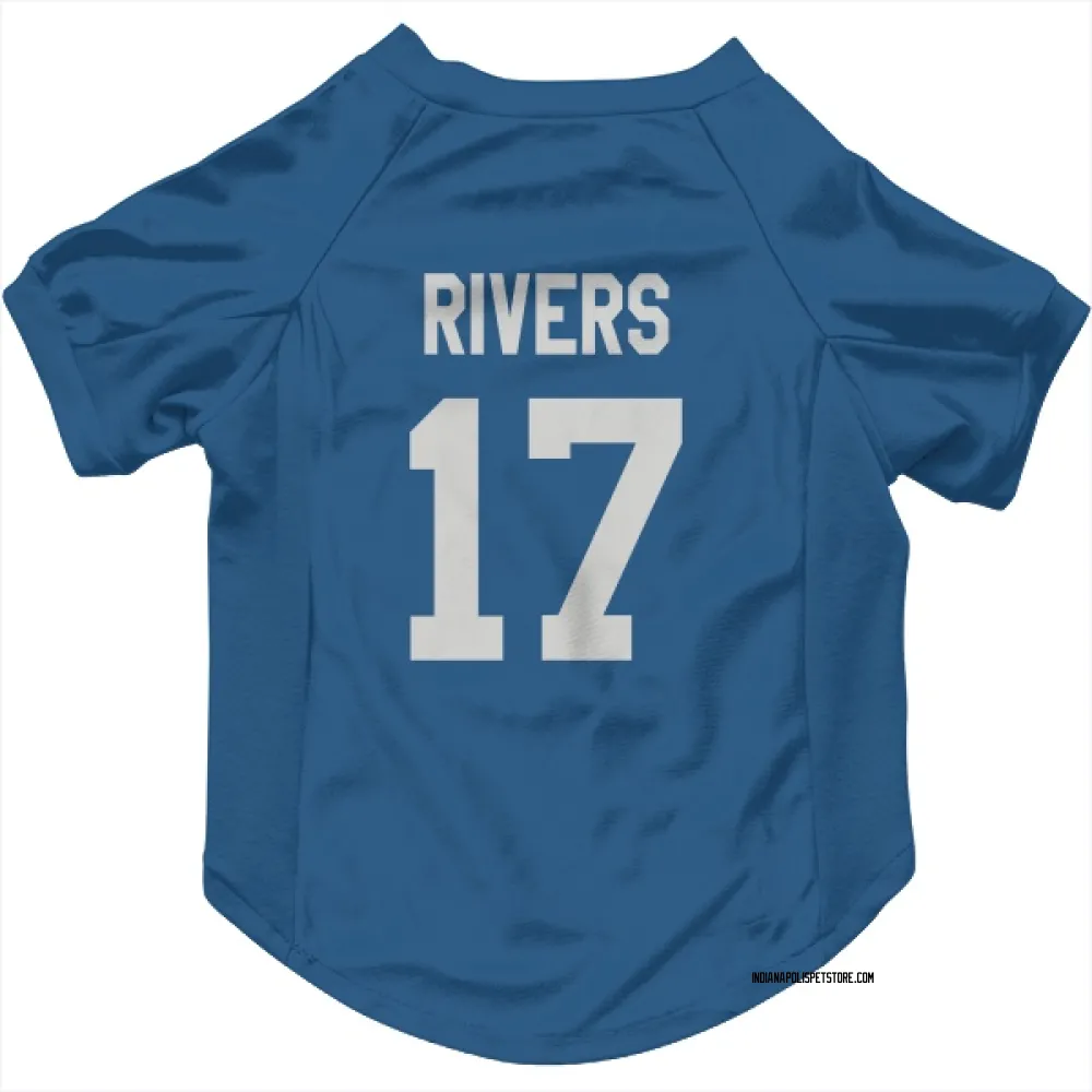 Indianapolis Colts Philip Rivers Royal Pet Jersey for Dog & Cat