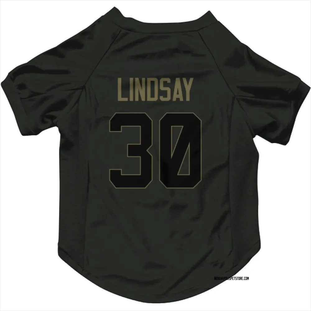 Indianapolis Colts Phillip Lindsay Black Service Pet Jersey for Dog & Cat